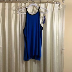 Cynthia Rowley blue halter top XL